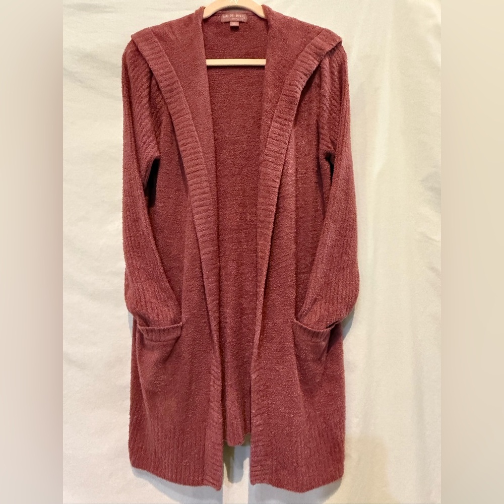 NWOT - Barefoot Dreams Dusty Rose/Raspberry Long Cardigan